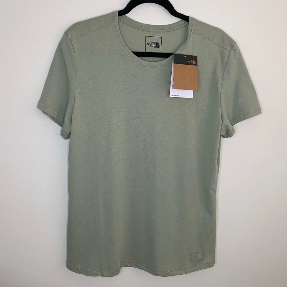NWT The North Face Women’s Tea Green W Terrain SS Large Short Sleeve Tee - Picture 1 of 16